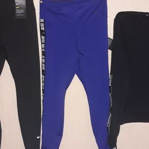 Blue nike leggings
